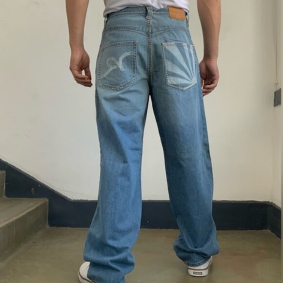 Men’s Rocawear Sandblast Blue Denim Pants NWT